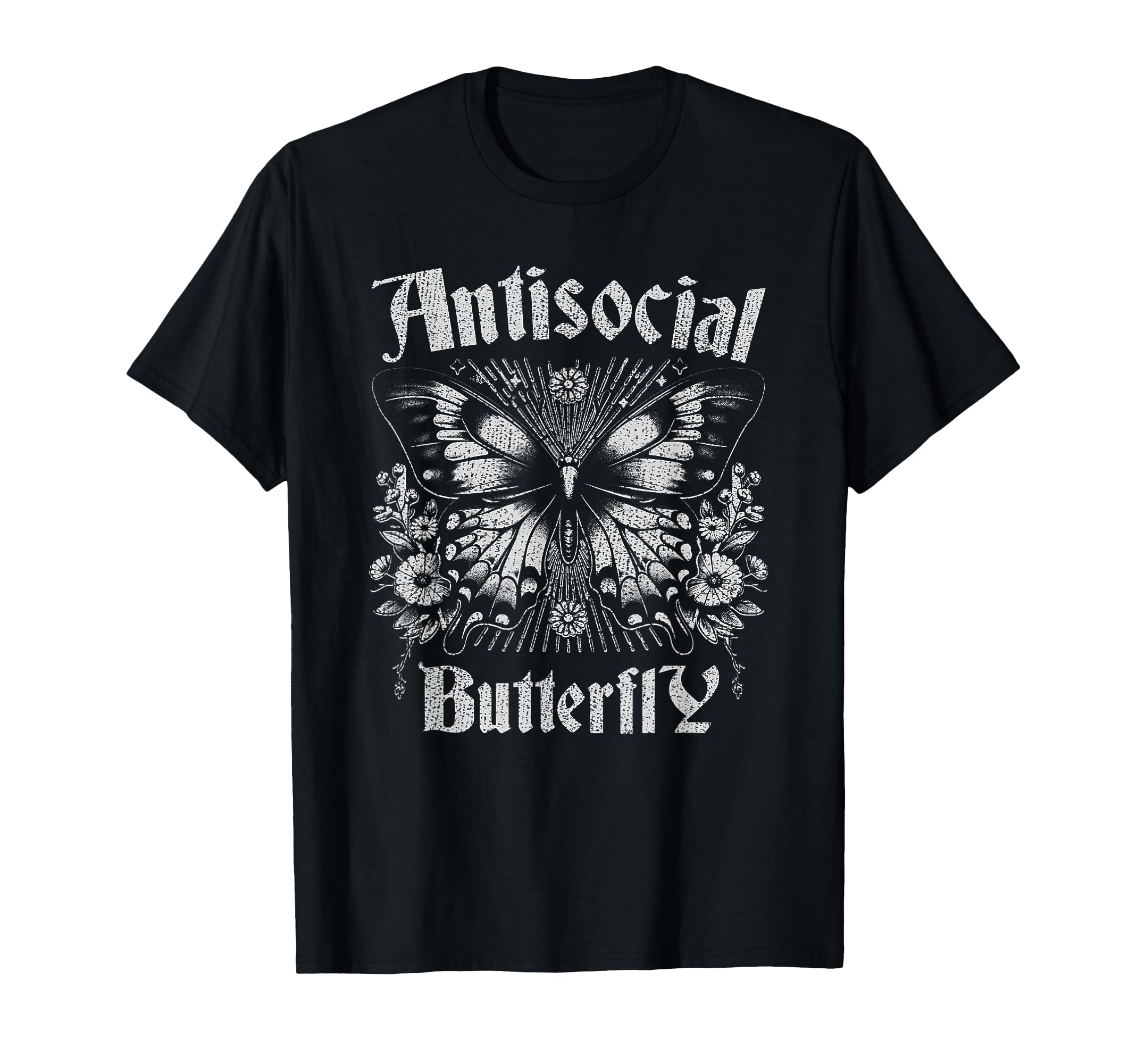 Sarcastic Antisocial Butterfly T-Shirt - Minimalist Print for Adults - T-Shirt, Sweatshirt, Hoodie