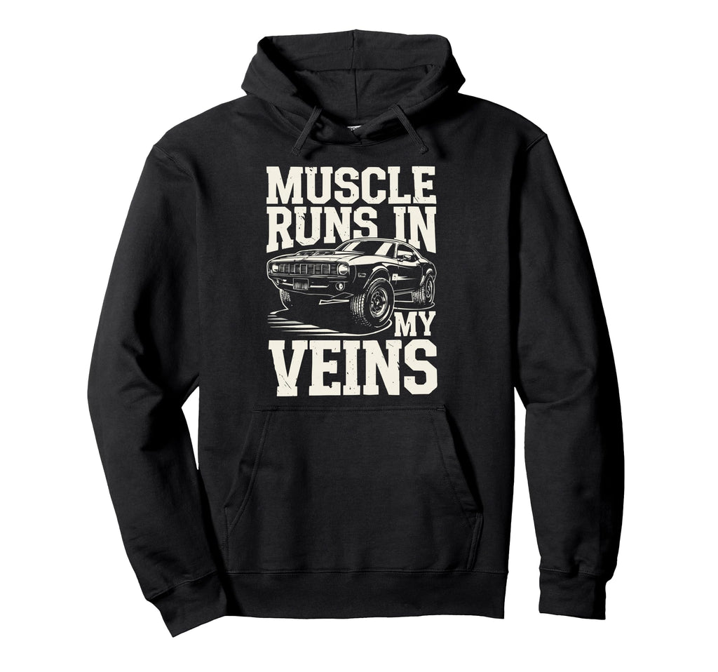 Muscle Car Lover Carguy Car Collector Hoodie - Fun Novelty Design Unisex - T-Shirt, Sweatshirt, Hoodie