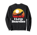 I Love Beardies Pet Bearded Dragon Sweatshirt - Aesthetic Graphic Unisex - T-Shirt, Sweatshirt, Hoodie