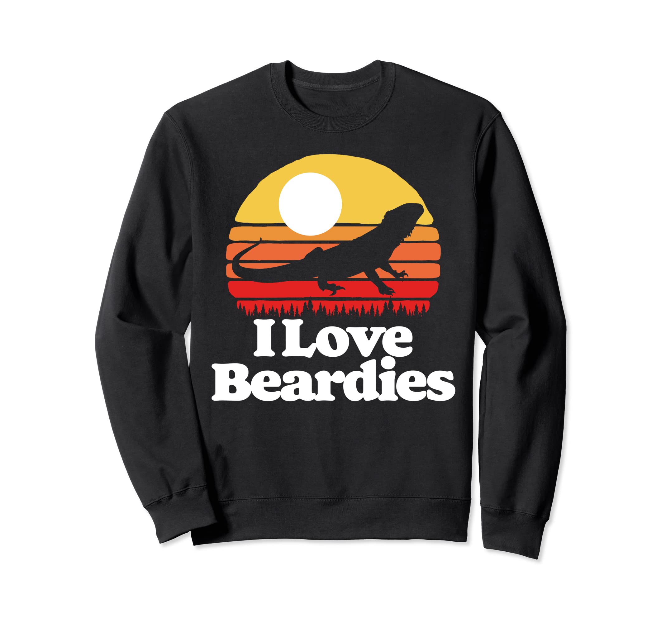 I Love Beardies Pet Bearded Dragon Sweatshirt - Aesthetic Graphic Unisex - T-Shirt, Sweatshirt, Hoodie