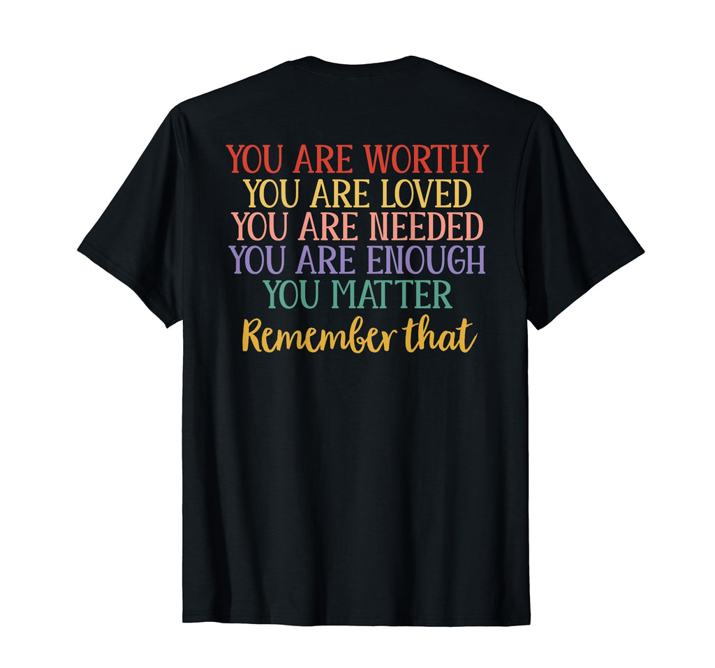 You Are Enough Green Ribbon Mental T-Shirt - Trendy Graphic Men Women - T-Shirt, Sweatshirt, Hoodie