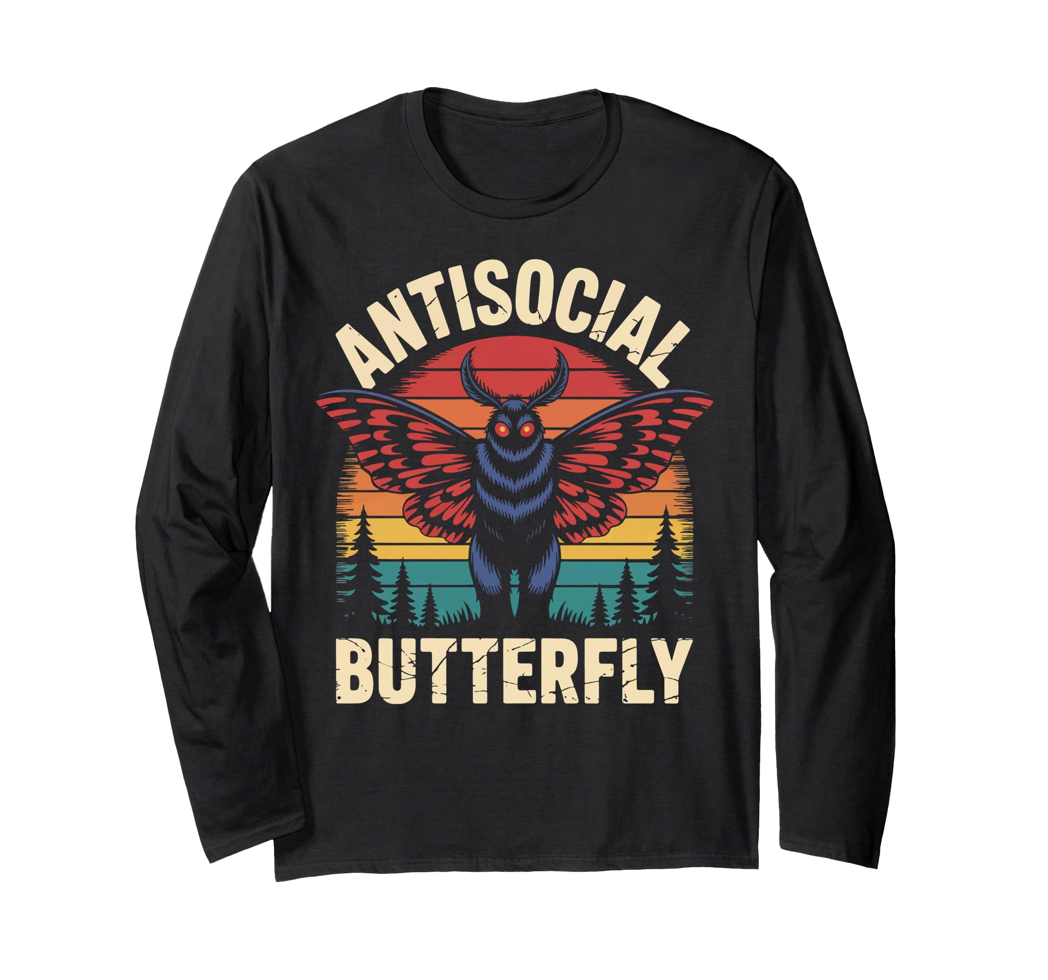 Antisocial Butterfly T-Shirt - Unique Graphic Men Women - T-Shirt, Sweatshirt, Hoodie