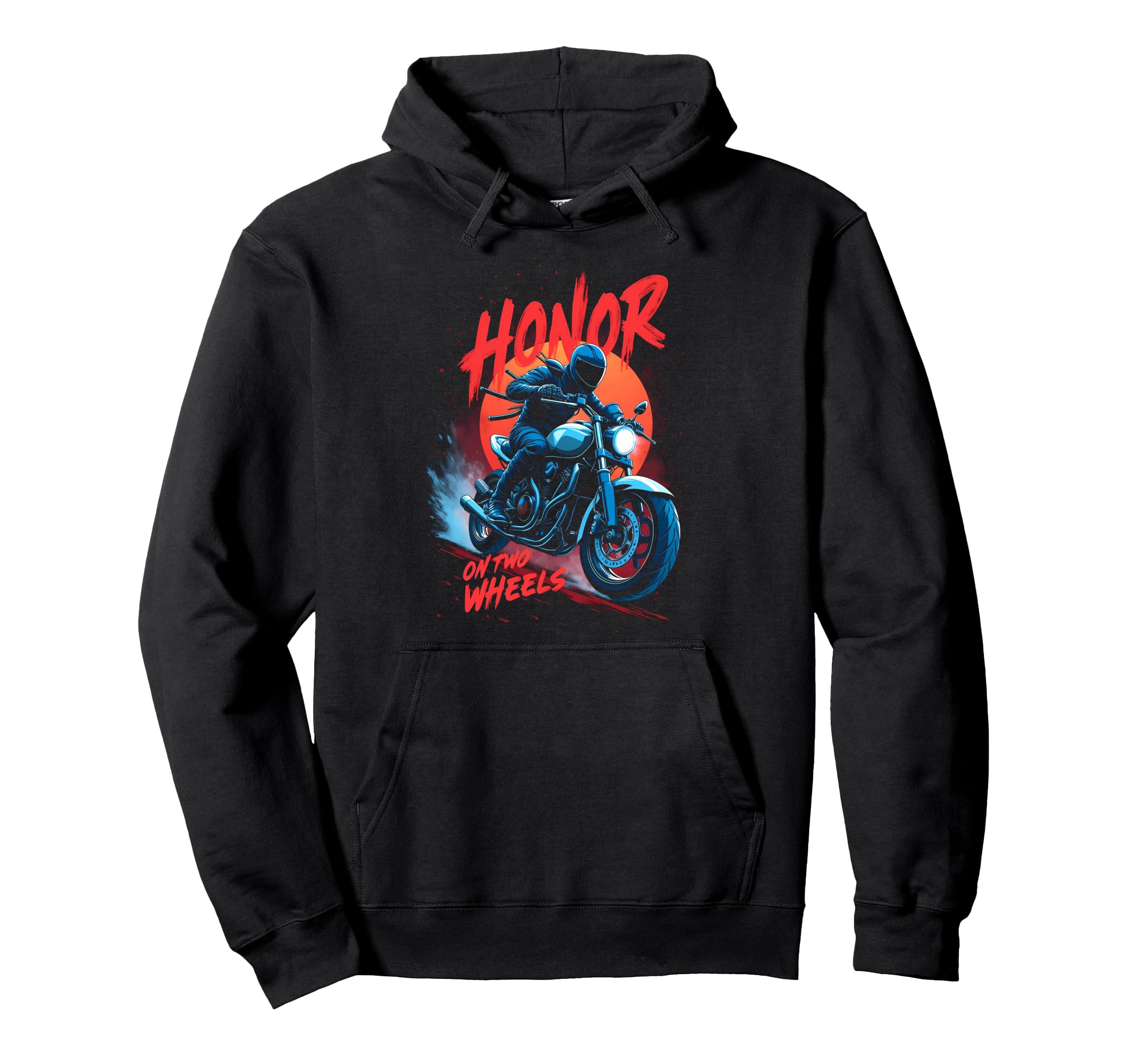 Sunset Samurai Warrior Ninja Biker Hoodie - Trendy Graphic for Adults - T-Shirt, Sweatshirt, Hoodie