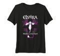 Elvira Mistress Dark Purple Bats And T-Shirt - Custom Art Print Unisex - T-Shirt, Sweatshirt, Hoodie
