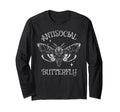 Antisocial Butterfly Funny Goth T-Shirt - Trendy Graphic for Adults - T-Shirt, Sweatshirt, Hoodie