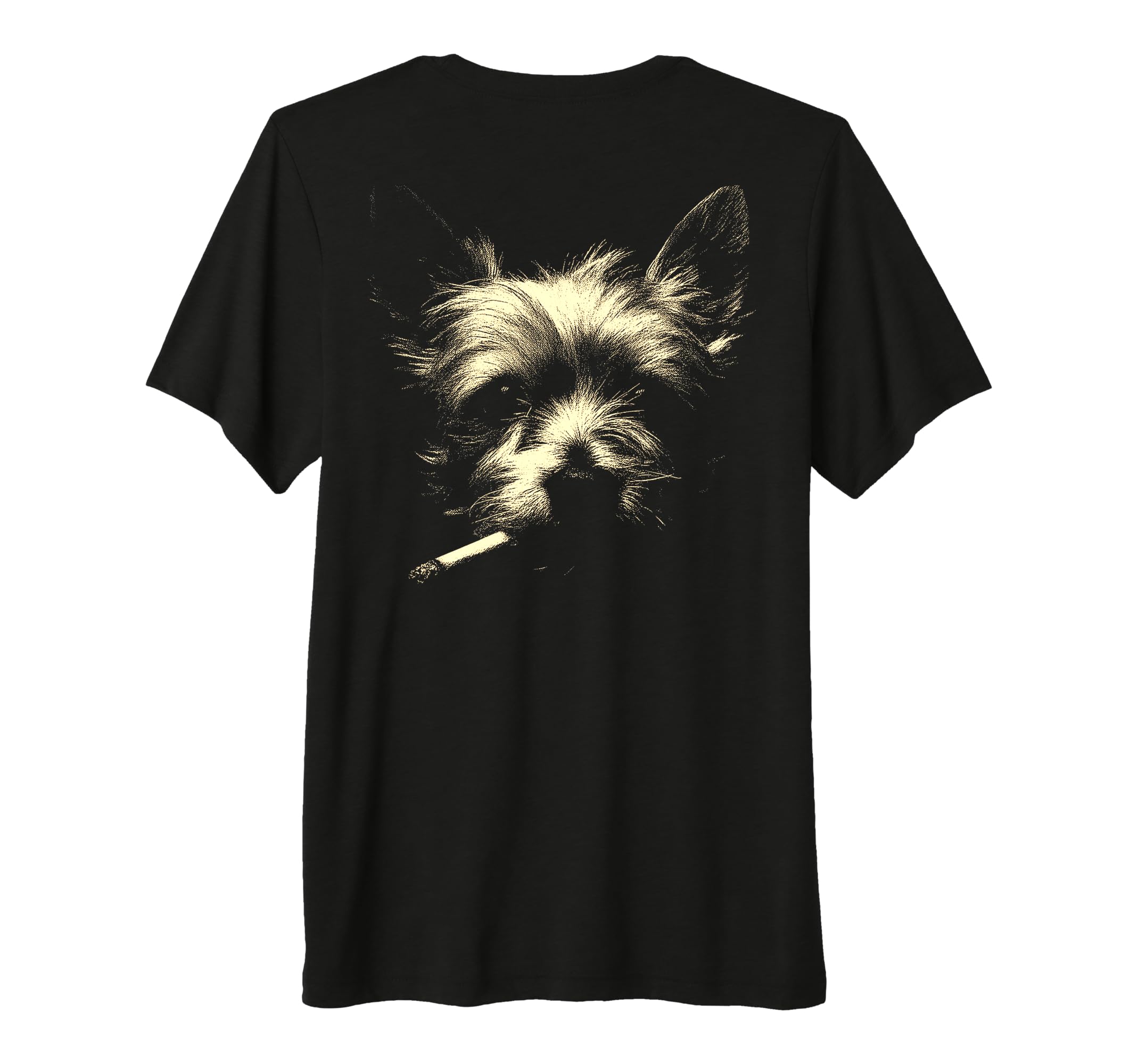 Yorkshire Terrier Smoking T-Shirt - Fun Novelty Design for Adults - T-Shirt, Sweatshirt, Hoodie
