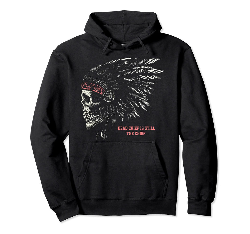 Indian Skull Halloween Party Hoodie - Novelty Apparel Men Women - T-Shirt, Sweatshirt, Hoodie