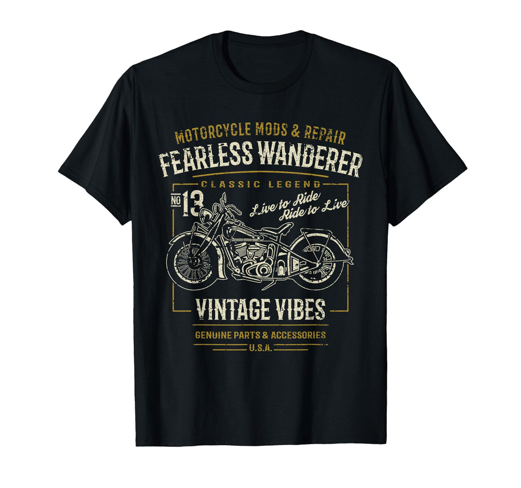Motorcycle Distressed T-Shirt - Aesthetic Graphic Unisex - T-Shirt, Sweatshirt, Hoodie