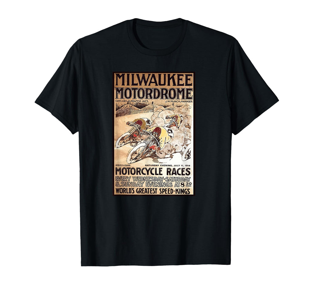 Milwaukee Motordrome T-Shirt - Novelty Apparel Unisex - T-Shirt, Sweatshirt, Hoodie