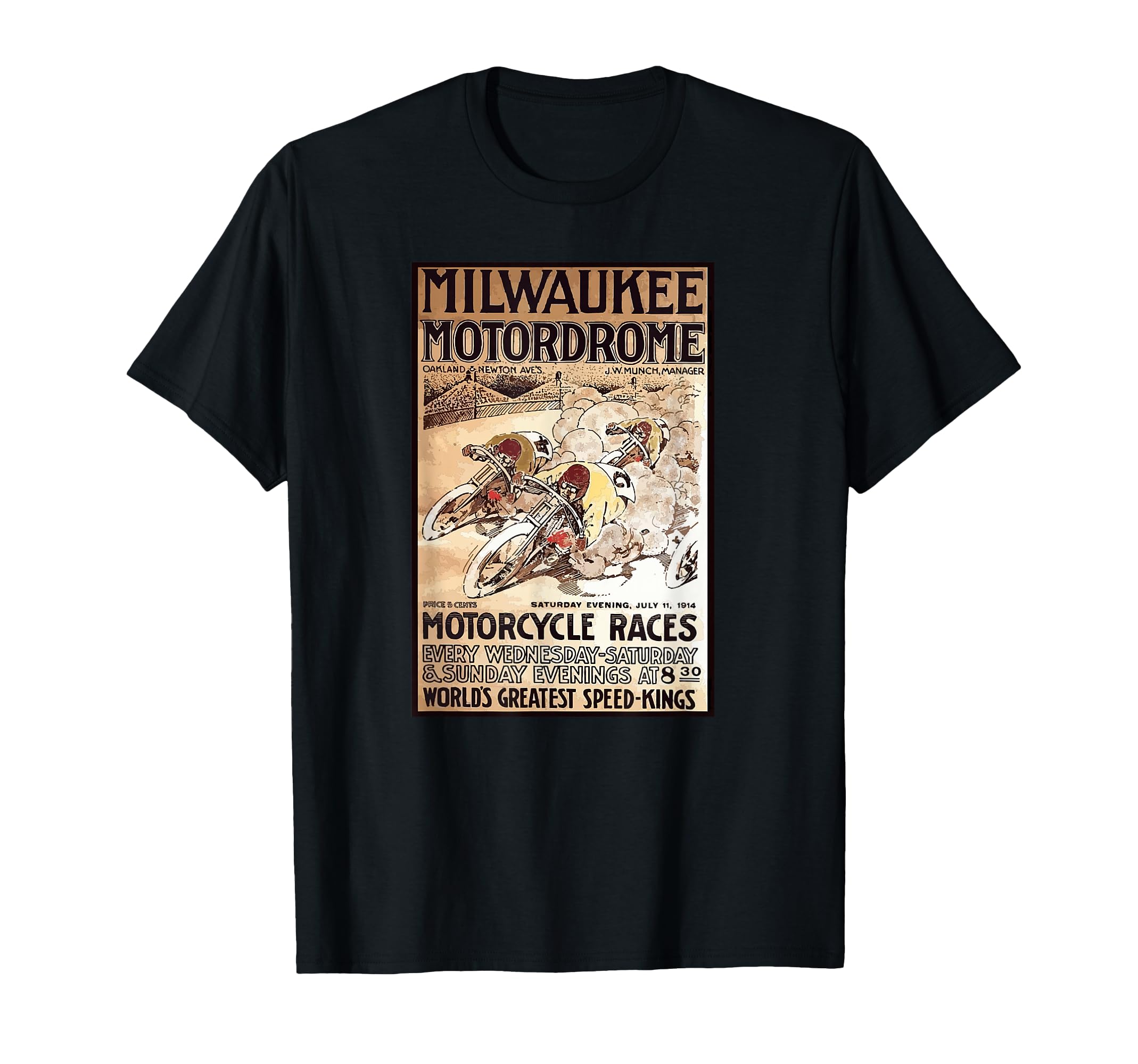 Milwaukee Motordrome T-Shirt - Novelty Apparel Unisex - T-Shirt, Sweatshirt, Hoodie