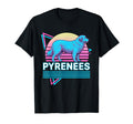 Great Pyrenees Synthwave Aesthetic Dog T-Shirt - Novelty Apparel Men Women - T-Shirt, Sweatshirt, Hoodie