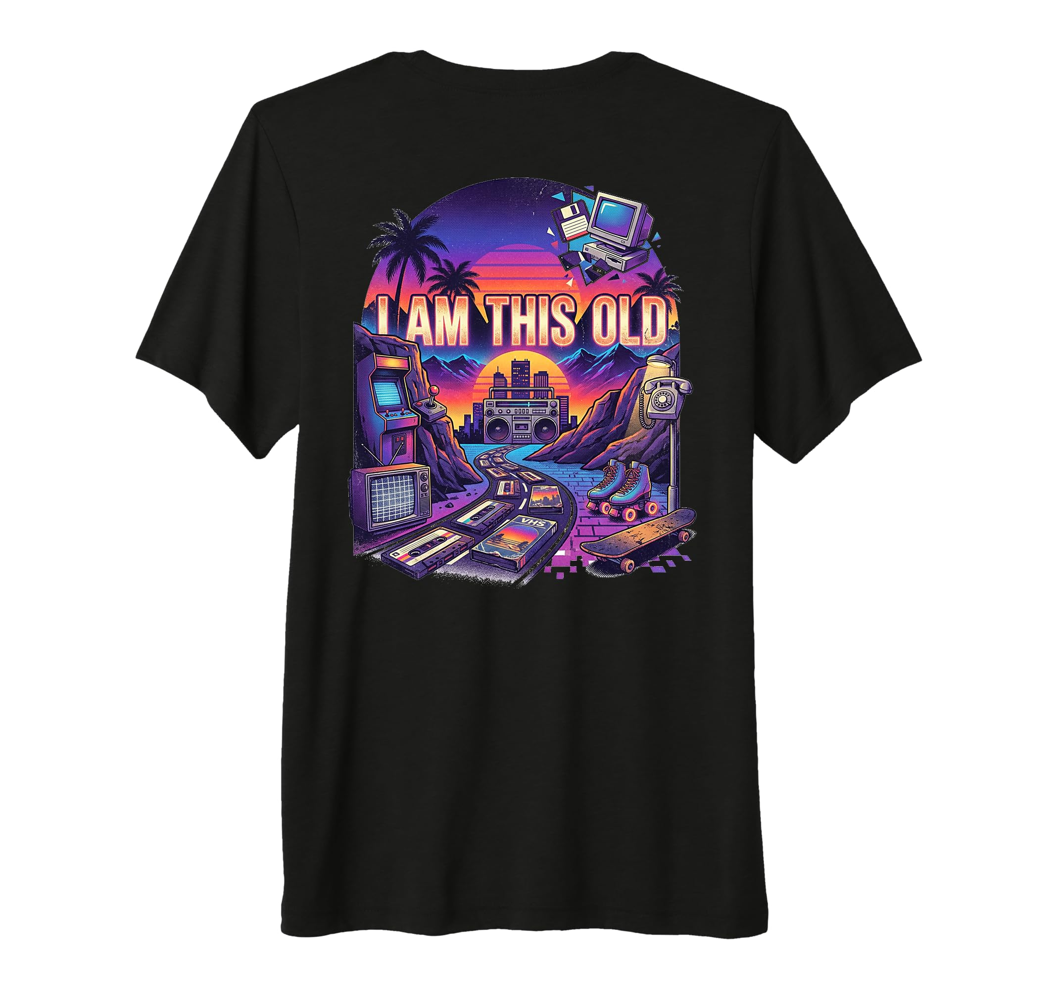 Synthwave 80S 90S Nostalgia 1980S Themed T-Shirt - Trendy Graphic Unisex - T-Shirt, Sweatshirt, Hoodie