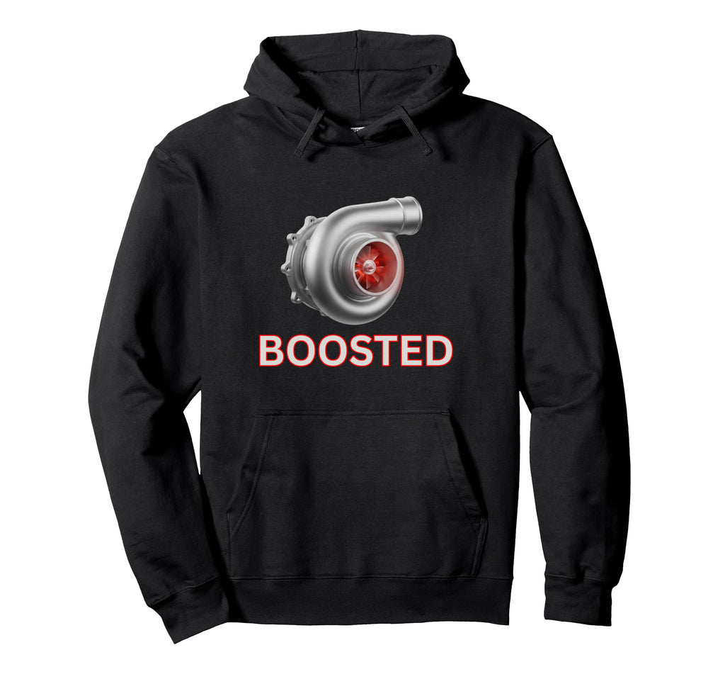 Turbocharger Boosted Turo Car Guys Hoodie - Minimalist Print Men Women - T-Shirt, Sweatshirt, Hoodie