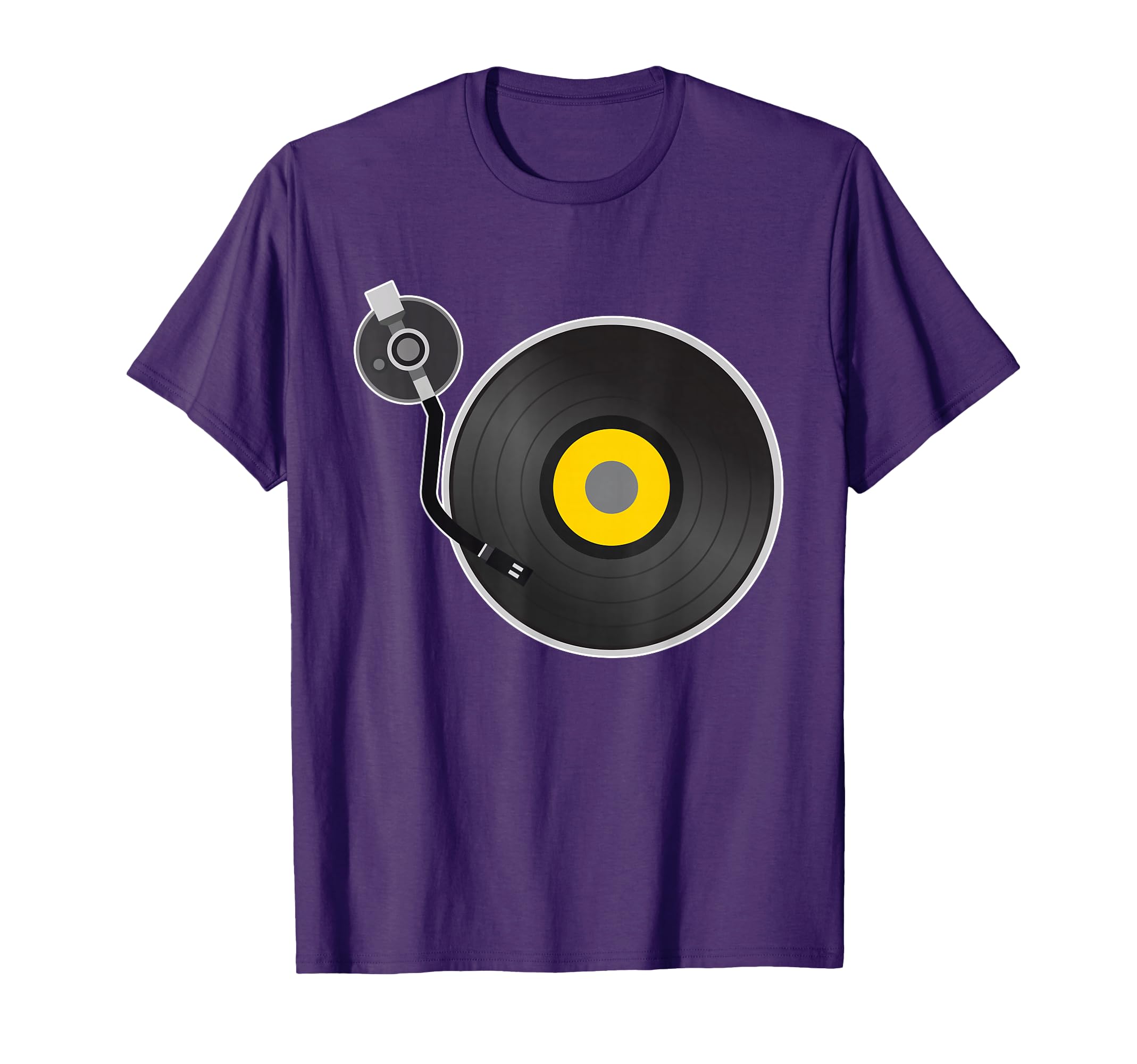 Funny Vinyl Record Turntable T-Shirt - Minimalist Print Unisex - T-Shirt, Sweatshirt, Hoodie