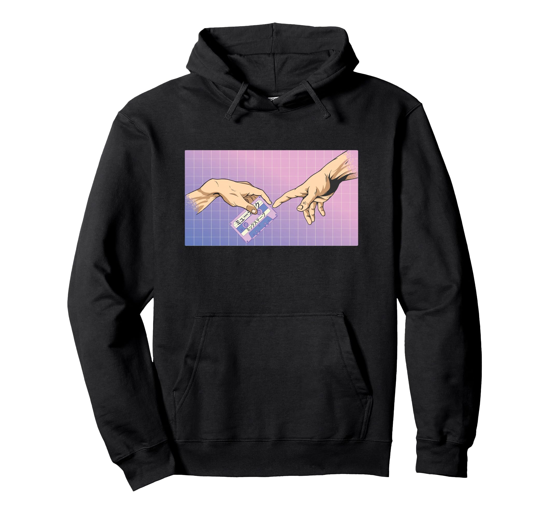 Vaporwave Aesthetic Music Hoodie - Aesthetic Graphic for Adults - T-Shirt, Sweatshirt, Hoodie