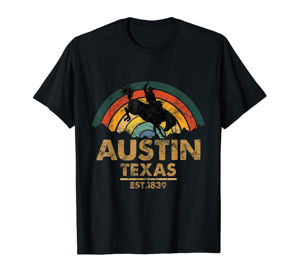 Austin Texas Est 1839 Cowboy Funny Tx T-Shirt - Trendy Graphic for Adults - T-Shirt, Sweatshirt, Hoodie