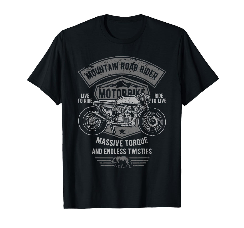 Mountain Road Rider Motorcycle T-Shirt - Casual Everyday Wear for Adults - T-Shirt, Sweatshirt, Hoodie