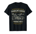 Franklins Garage Motorcycle Distressed T-Shirt - Unique Graphic Men Women - T-Shirt, Sweatshirt, Hoodie