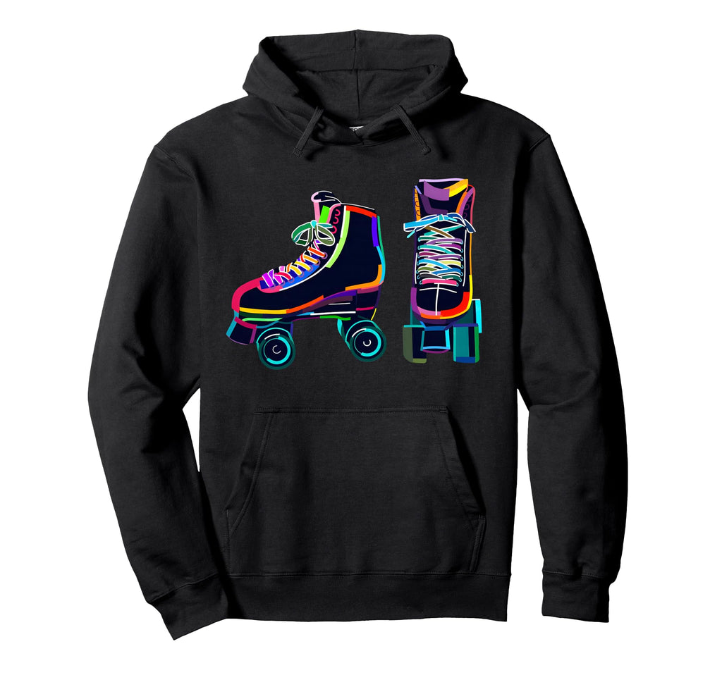 Colourfull Roller Skate Novelty Hoodie - Custom Art Print Men Women - T-Shirt, Sweatshirt, Hoodie