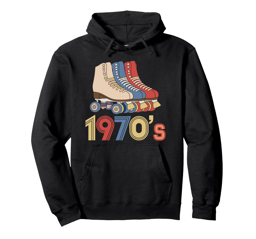 1970S Roller Skating Roller Rink Hoodie - Unique Graphic Unisex - T-Shirt, Sweatshirt, Hoodie