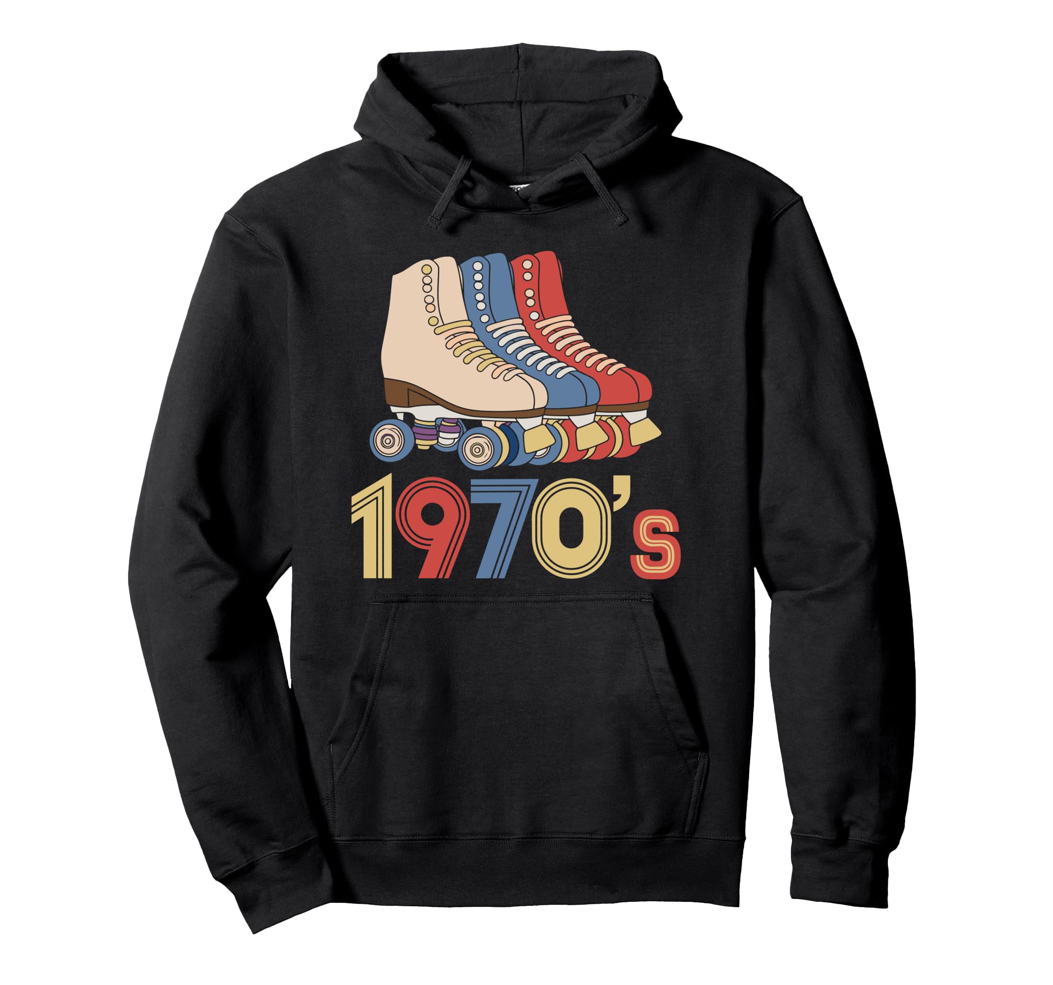 1970S Roller Skating Roller Rink Hoodie - Unique Graphic Unisex - T-Shirt, Sweatshirt, Hoodie