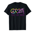 Motorcycle Biker Tie Dye Peace Love T-Shirt - Graphic Print for Adults - T-Shirt, Sweatshirt, Hoodie