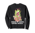 Self Love Frog Disco Ball Mental Sweatshirt - Minimalist Print Men Women - T-Shirt, Sweatshirt, Hoodie