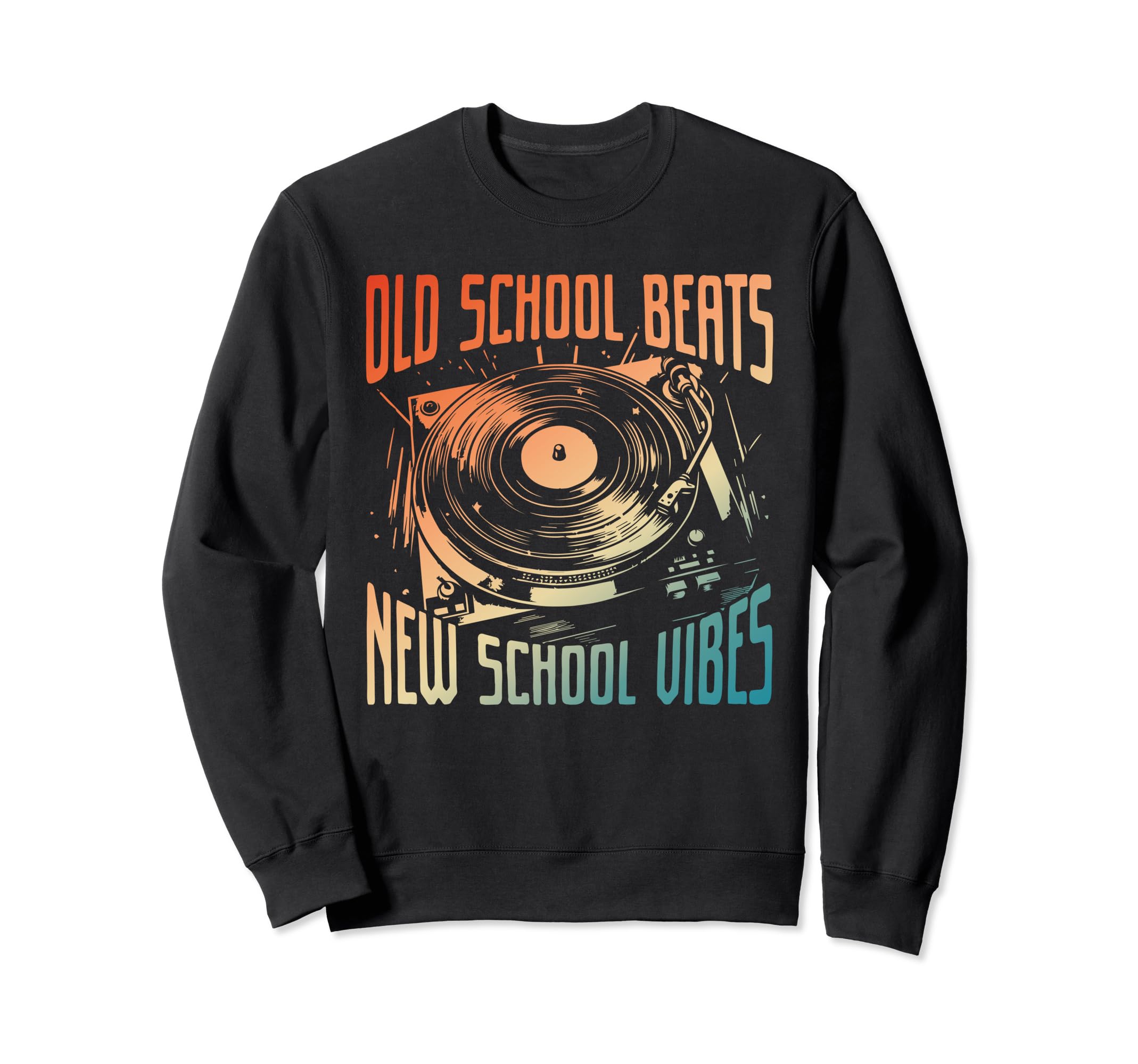 Vinyl Collecting Record Player Sweatshirt - Graphic Print Unisex - T-Shirt, Sweatshirt, Hoodie