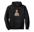 Sassy I Dont Care Attitude Curly Hair Hoodie - Aesthetic Graphic Unisex - T-Shirt, Sweatshirt, Hoodie