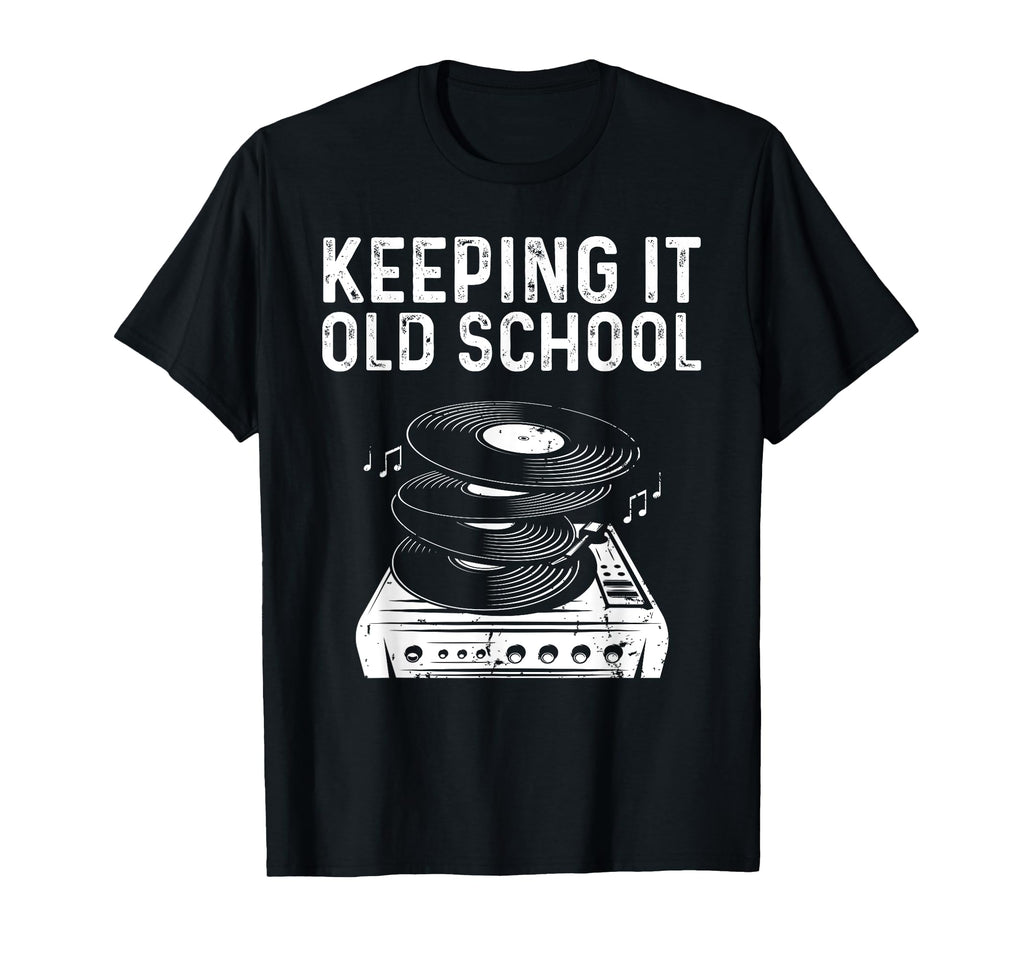 Vinyl Music Record Turntable Collecting T-Shirt - Unique Graphic Men Women - T-Shirt, Sweatshirt, Hoodie