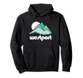 Westport Wa Minimalist Mountains Hoodie - Novelty Apparel Unisex - T-Shirt, Sweatshirt, Hoodie