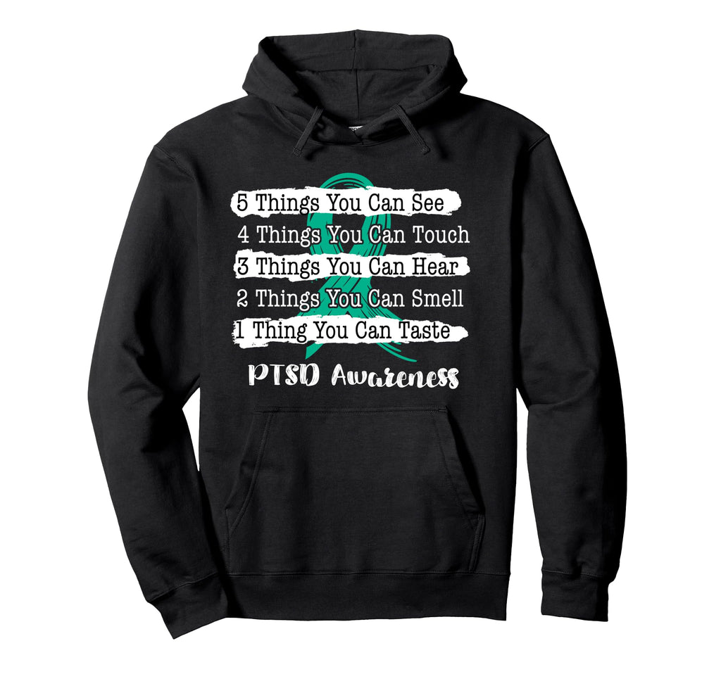 Grounding Technique Mental Health Anxiety Hoodie - Unique Graphic Unisex - T-Shirt, Sweatshirt, Hoodie