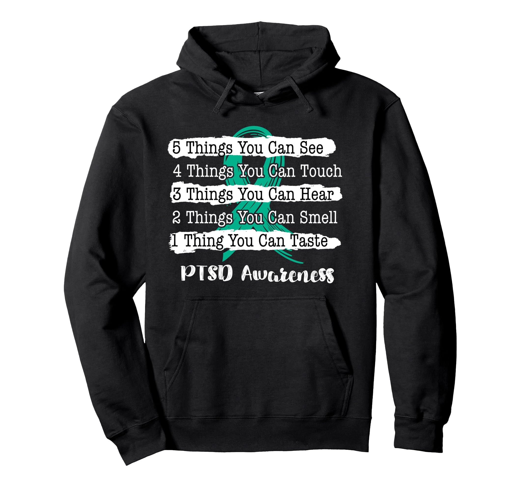 Grounding Technique Mental Health Anxiety Hoodie - Unique Graphic Unisex - T-Shirt, Sweatshirt, Hoodie
