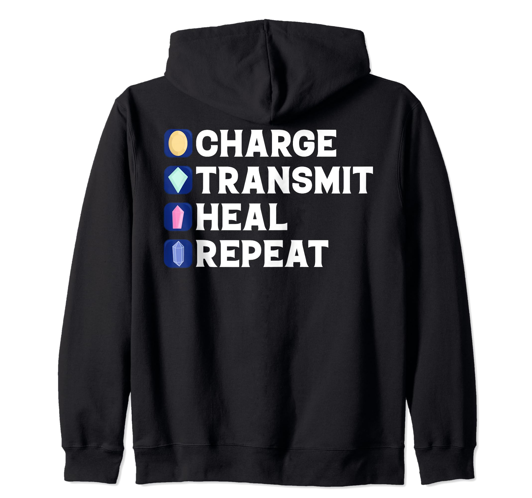 Sage Crystal Energy Healing Reiki Gift Hoodie - Trendy Graphic for Adults - T-Shirt, Sweatshirt, Hoodie