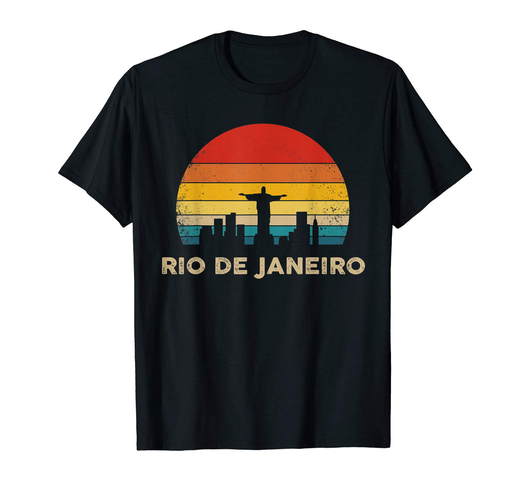 Rio De Janeiro Silhouette Souvenir T-Shirt - Minimalist Print Men Women - T-Shirt, Sweatshirt, Hoodie