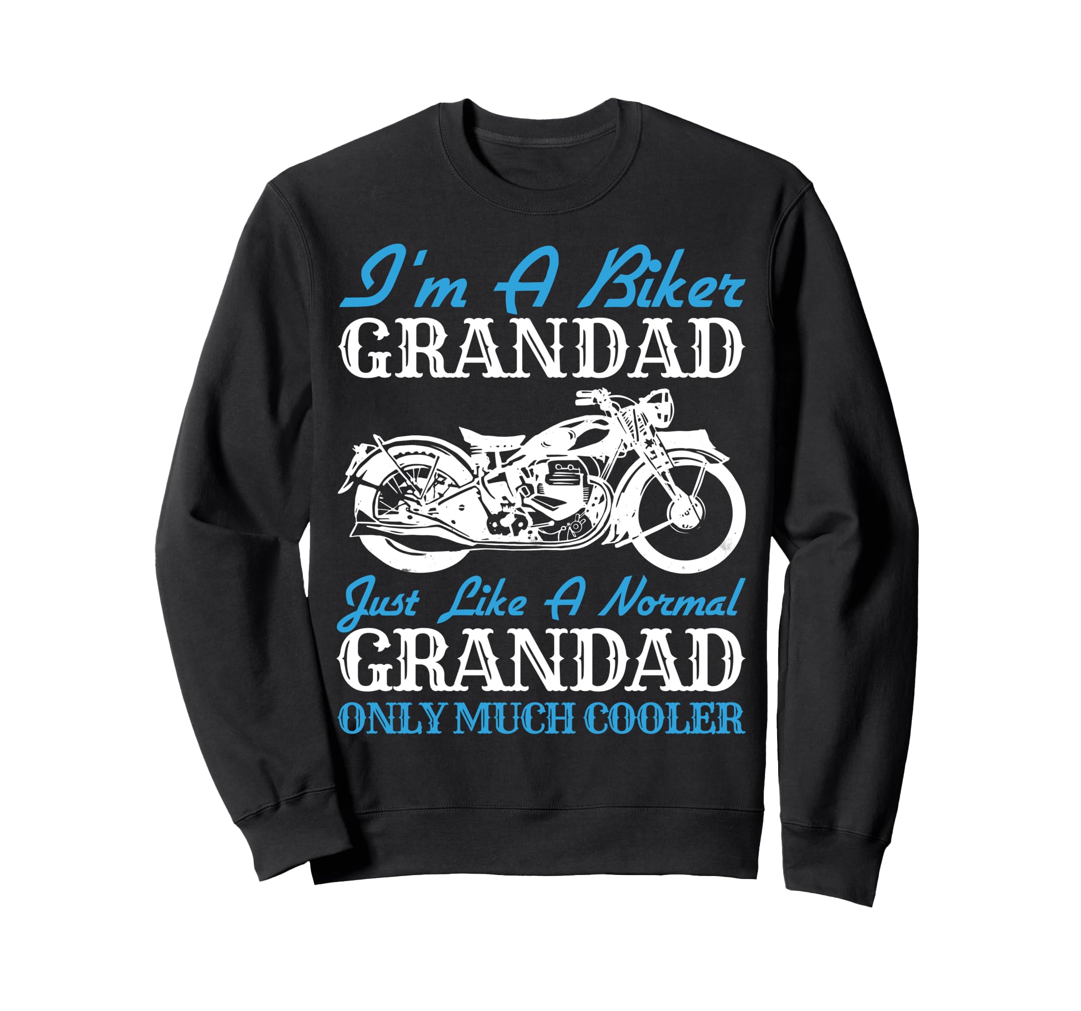Motorcycle Silhouette Sweatshirt - Fun Novelty Design for Adults - T-Shirt, Sweatshirt, Hoodie