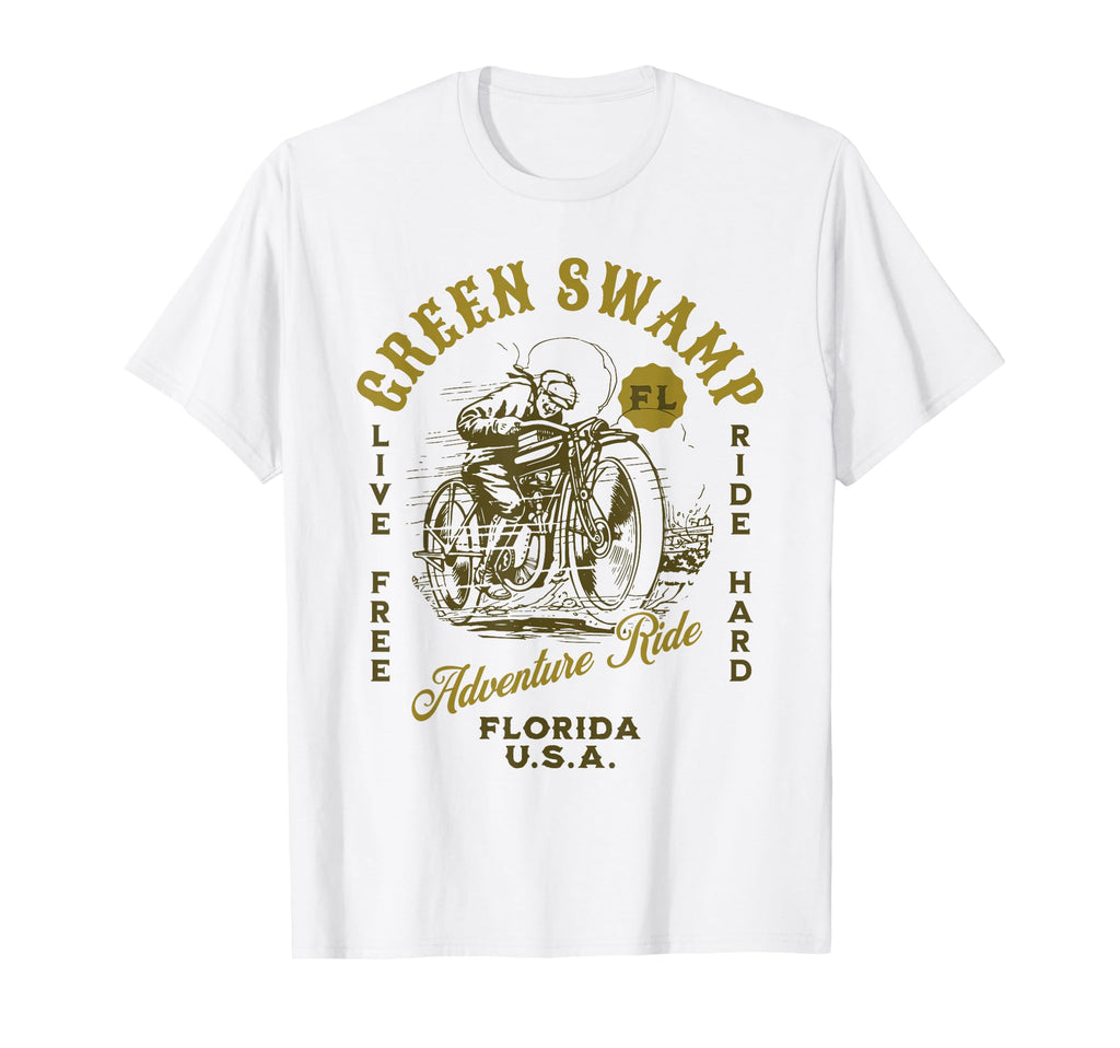 Green Swamp Florida Motorcycle Ride T-Shirt - Novelty Apparel for Adults - T-Shirt, Sweatshirt, Hoodie