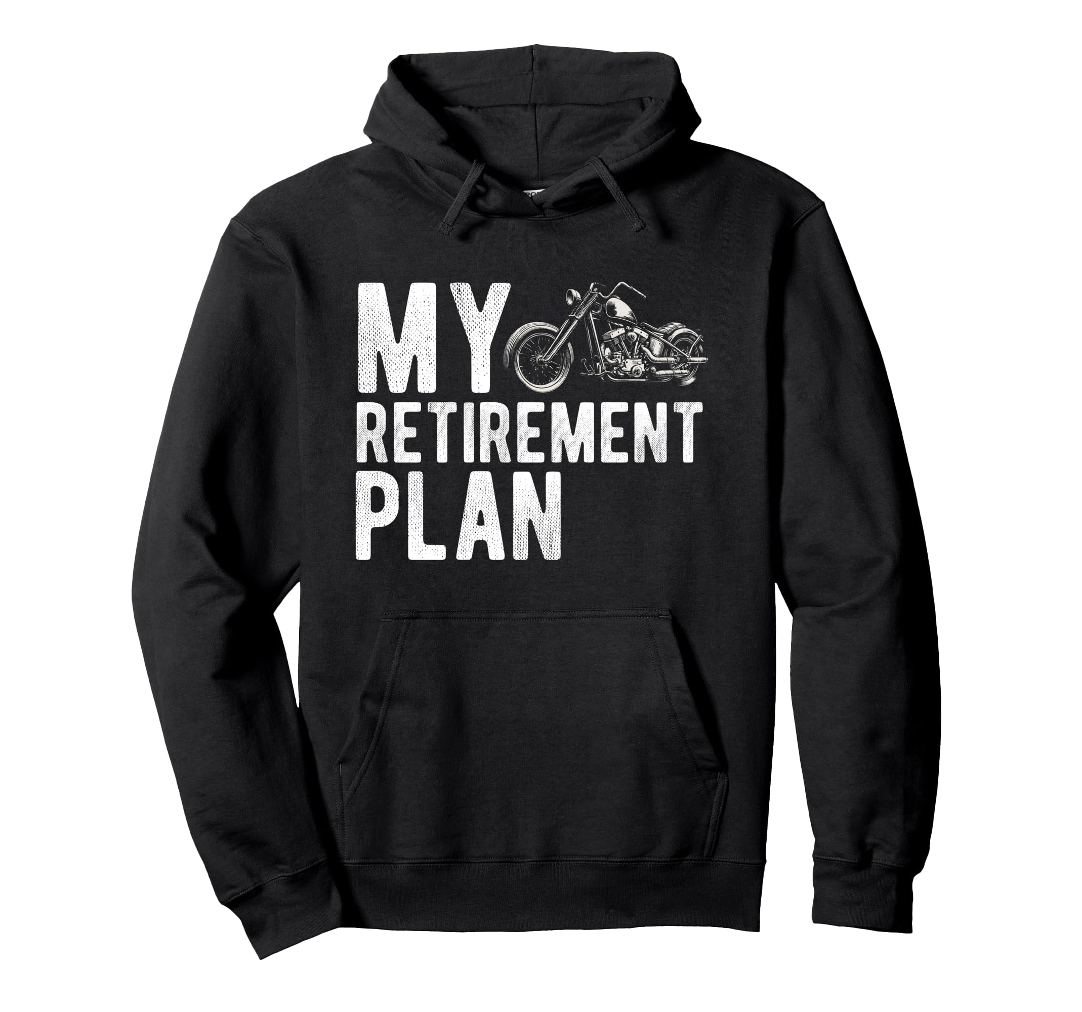 Motorbike Retirement Plan Retired Hoodie - Custom Art Print Men Women - T-Shirt, Sweatshirt, Hoodie