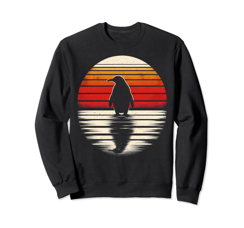 Penguin Bird Sunset Safari 70S Sweatshirt - Custom Art Print Unisex - T-Shirt, Sweatshirt, Hoodie