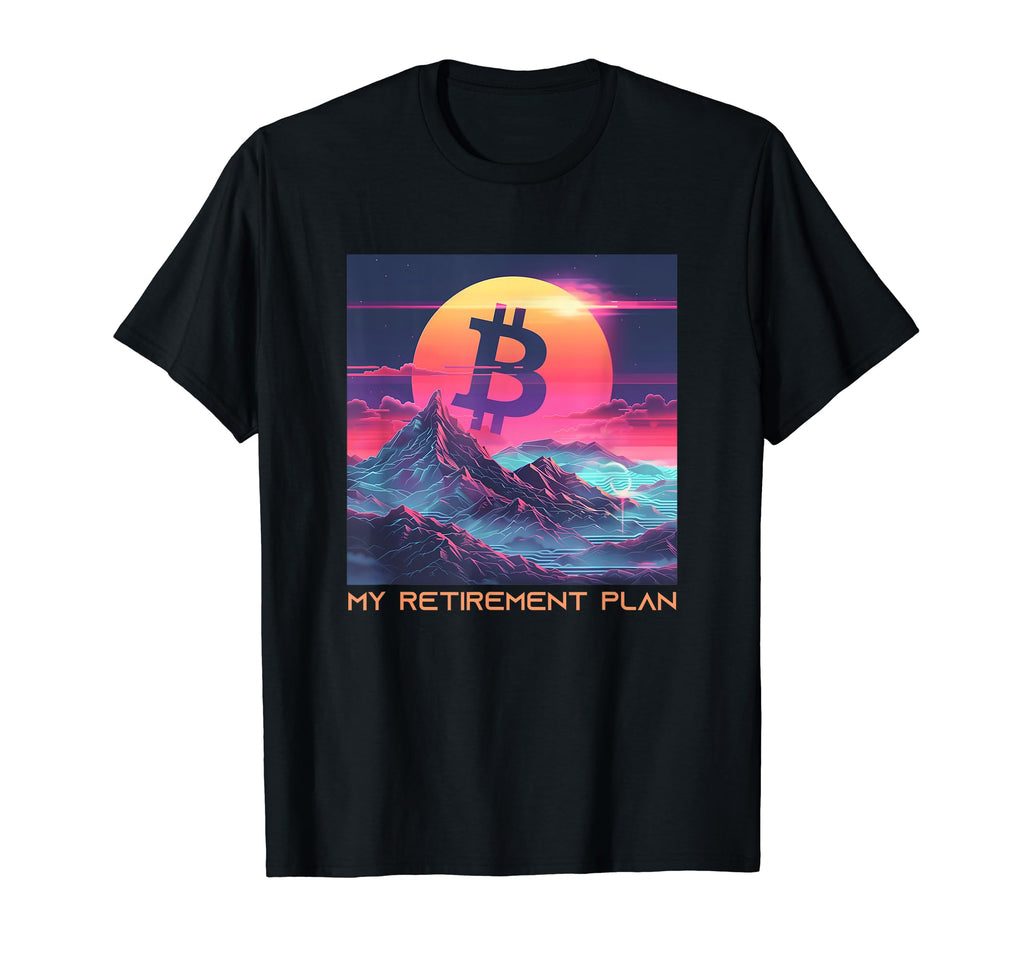 Bitcoin Vaporwave Aesthetic My T-Shirt - Fun Novelty Design for Adults - T-Shirt, Sweatshirt, Hoodie