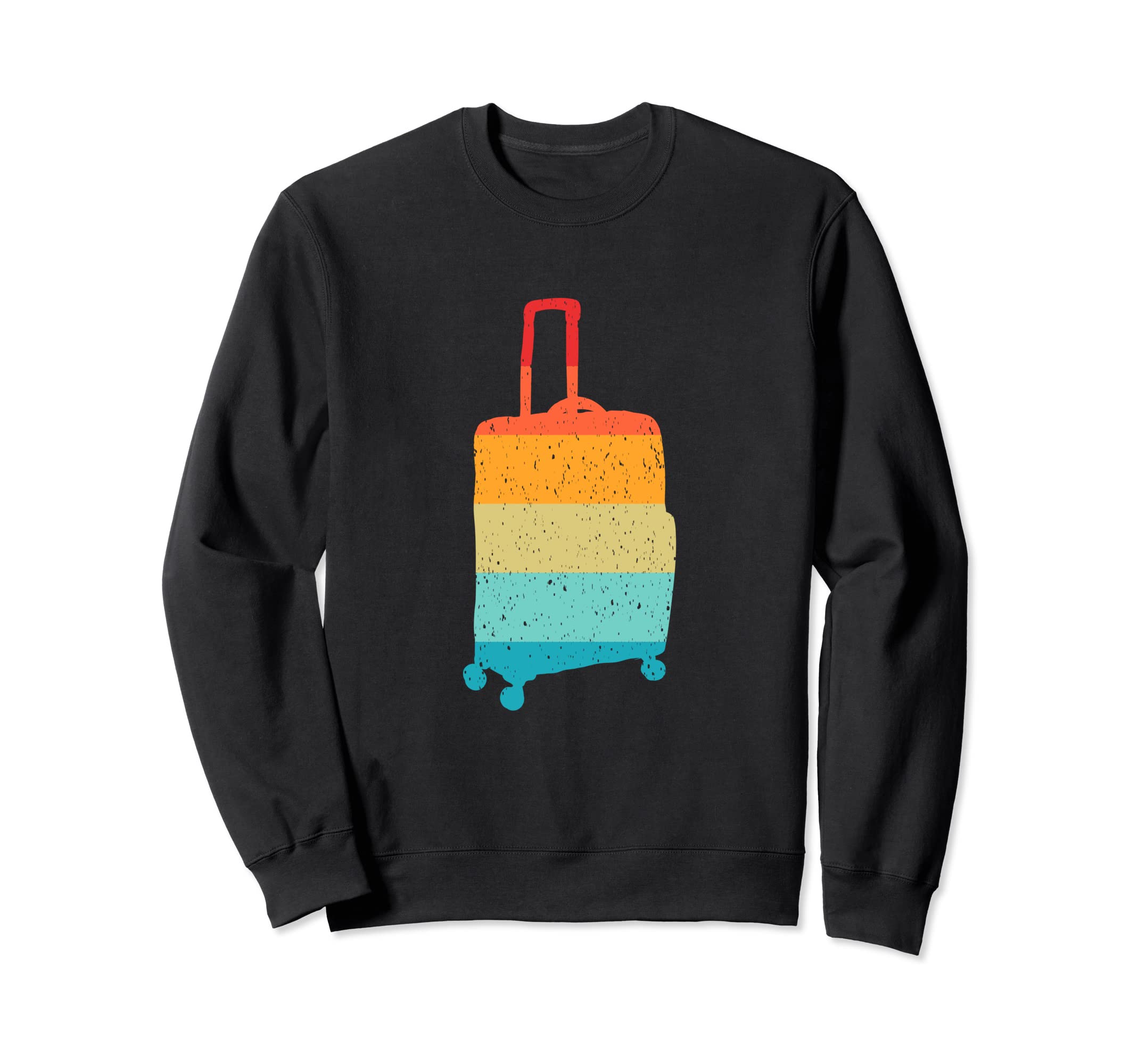 Suitcase Silhouette 70S 80S Sweatshirt - Unique Graphic for Adults - T-Shirt, Sweatshirt, Hoodie