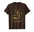 Rodeo Cowboy Cowgirl Steer Roping Art T-Shirt - Streetwear Style for Adults - T-Shirt, Sweatshirt, Hoodie