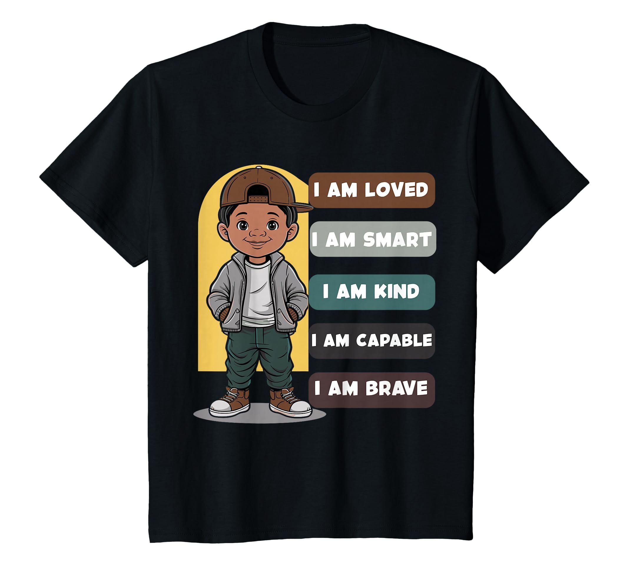Positive Affirmations African American T-Shirt - Novelty Apparel for Adults - T-Shirt, Sweatshirt, Hoodie