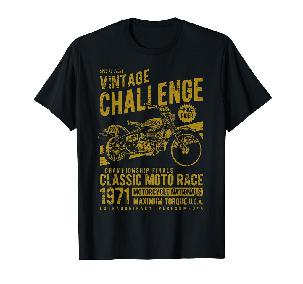 Challenge Motorcycle Race Distressed T-Shirt - Novelty Apparel Men Women - T-Shirt, Sweatshirt, Hoodie