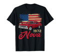 1972 72 Nova Silhouette Muscle Car American T-Shirt - Graphic Print Unisex - T-Shirt, Sweatshirt, Hoodie