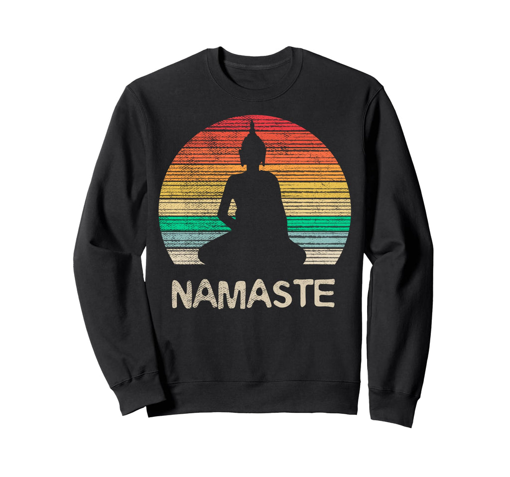 Buddha Yoga Lotus Pose Chakras Sweatshirt - Minimalist Print for Adults - T-Shirt, Sweatshirt, Hoodie