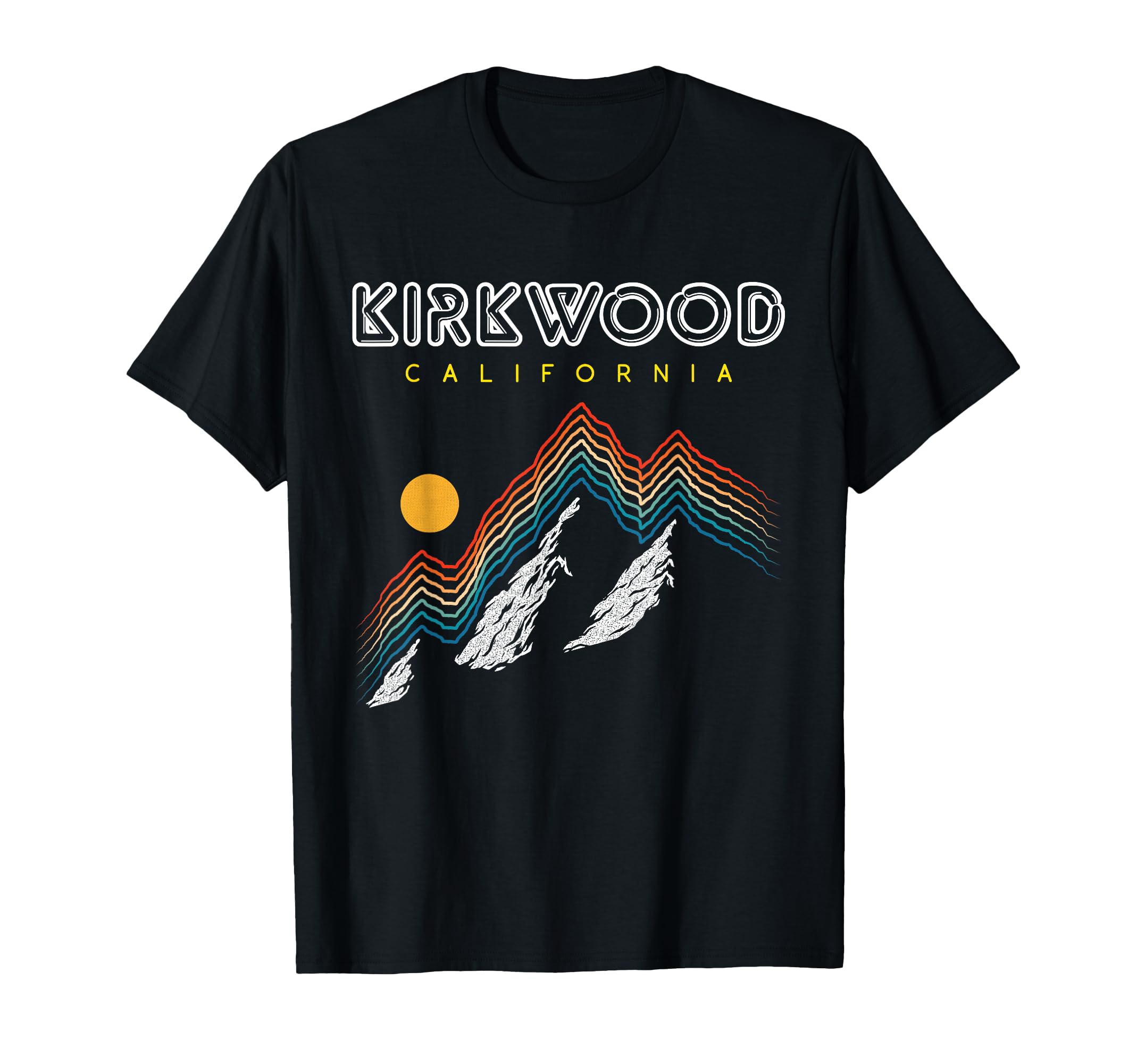 Kirkwood California Usa Ski Resort T-Shirt - Trendy Graphic for Adults - T-Shirt, Sweatshirt, Hoodie