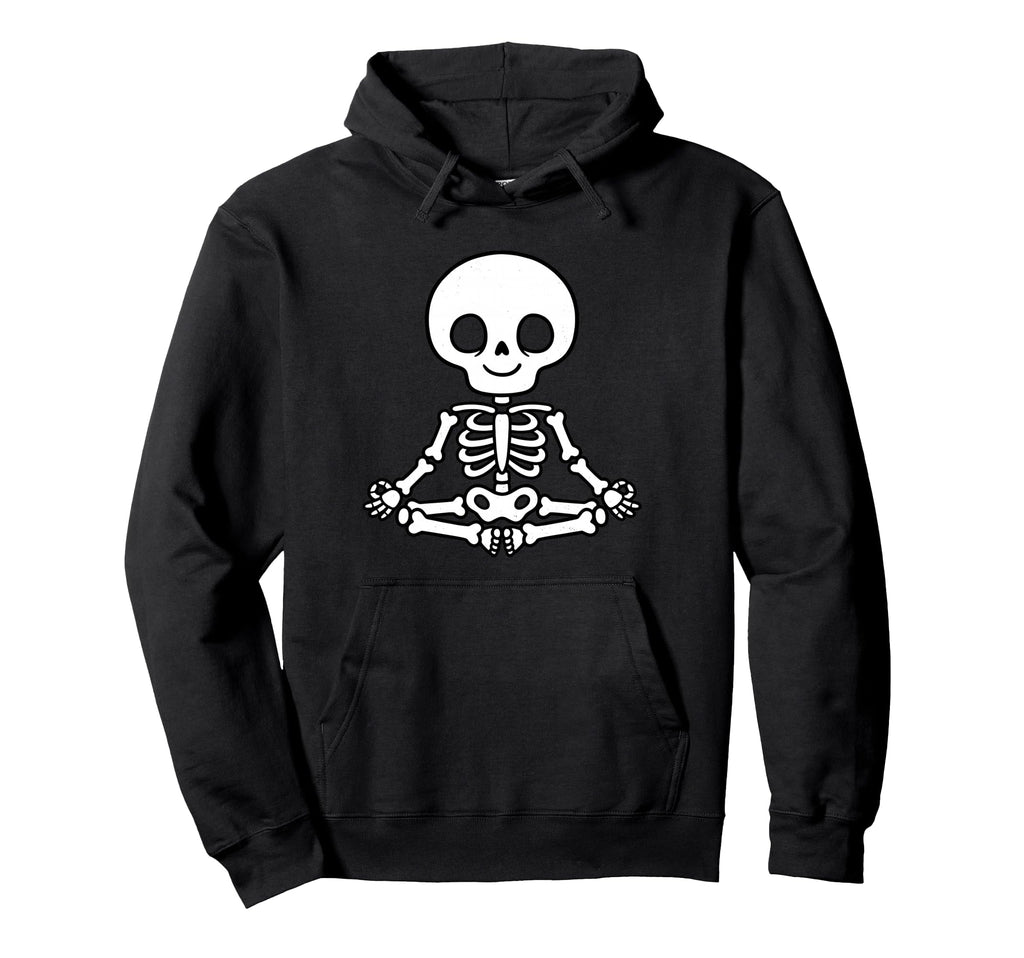Funny Skeletons Yoga Meditation Chakra Hoodie - Custom Art Print Unisex - T-Shirt, Sweatshirt, Hoodie