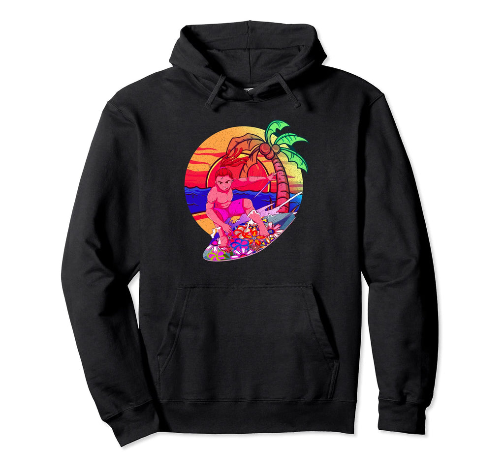 Vaporwave 80S Art Synthwave Summer Hoodie - Streetwear Style Men Women - T-Shirt, Sweatshirt, Hoodie