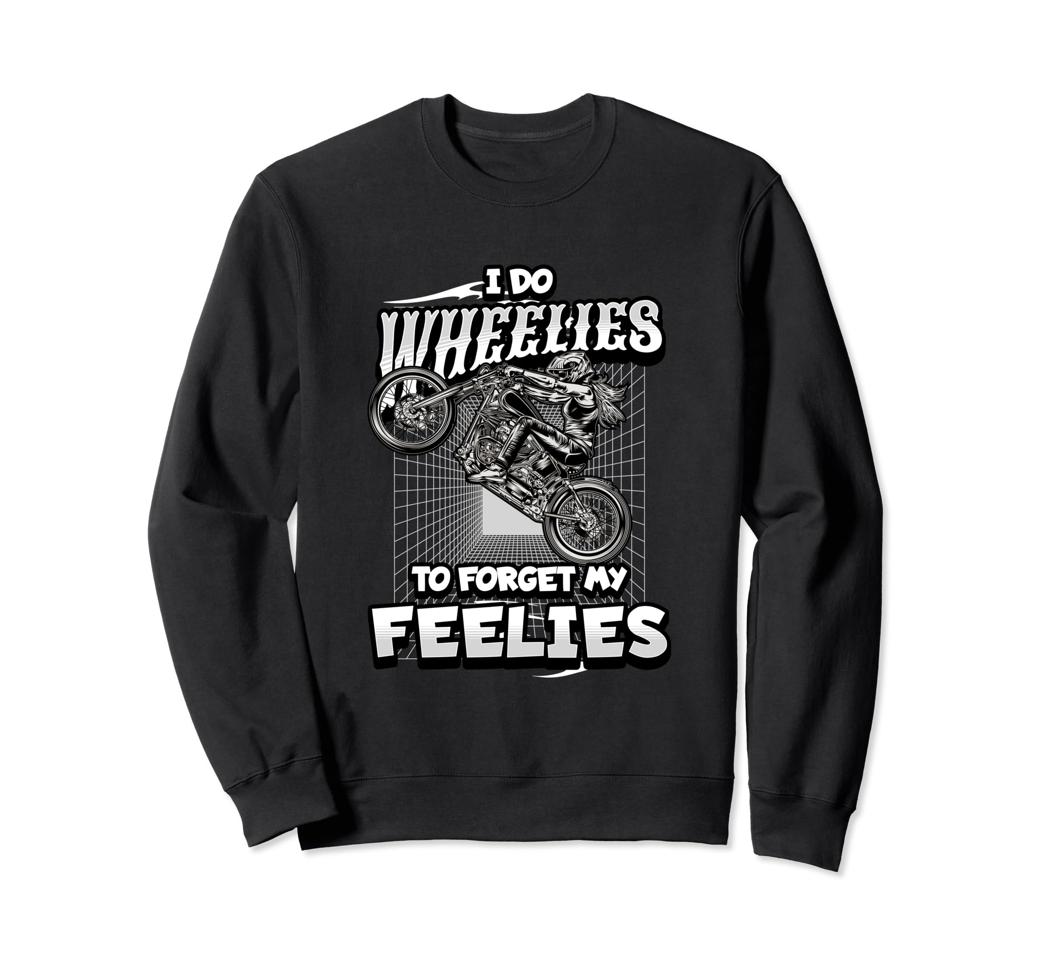 Biker Motorcycle Motorcycle Funny Sweatshirt - Trendy Graphic Men Women - T-Shirt, Sweatshirt, Hoodie